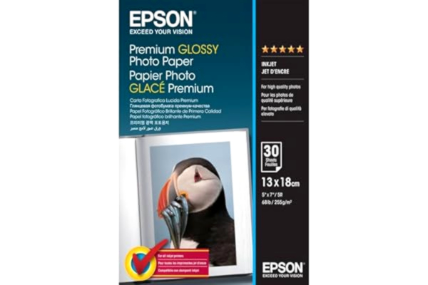 Epson  C13S042154 fotopapper 13 x 18 cm, 30 ark 255 gr glansigt