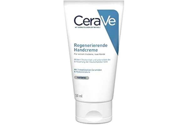CeraVe  Regenererande handkräm för extremt torra, grova händer, mjukar torrhet, med 3 viktiga ceramider och hyaluron 50 ml