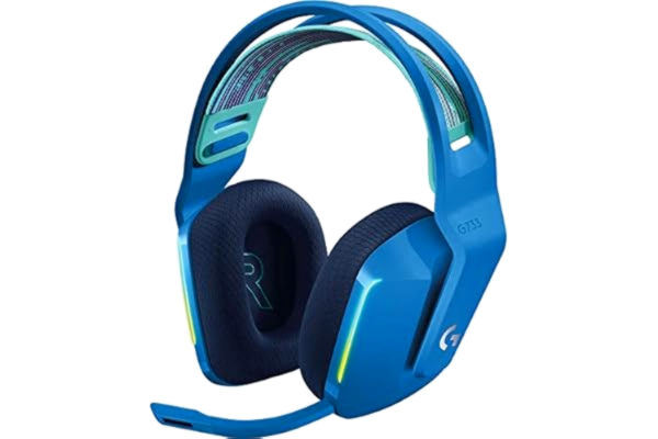 Logitech  G733 LIGHTSPEED trådlöst Gaming Headset, LIGHTSYNC RGB, Blue VO!CE mic teknologi med PRO-G audio drivers - Blå