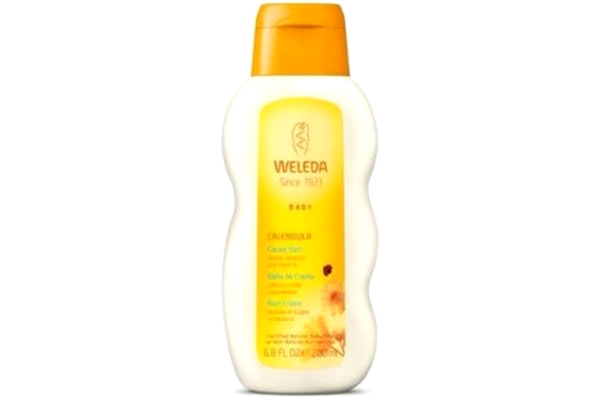 Weleda  Baby Cream Bath Calendula, Naturligt Babybad Som Ger Mjuk Hud, Rengör Bebisens Hud Mycket Varsamt Och Ger Den Näring, 200Ml