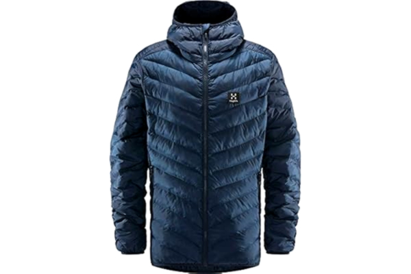 Haglöfs  Pikowana kurtka męska Särna Mimic Hood Insulating, oddychająca, wodoodporna, Tarn Blue, S