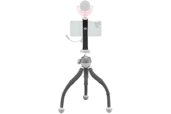Joby JOBY PodZilla Large Kit, flexibel statief met kogelkop en GripTight 360 telefoonhouder voor smartphones en compacte spiegelloze camera's of apparaten tot 2,5 kg, blauw