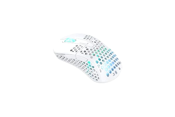 Xtrfy  M4 Wireless RGB Gaming Mouse - White - Gaming mus - Optisk - 6 - Hvit med RGB lys
