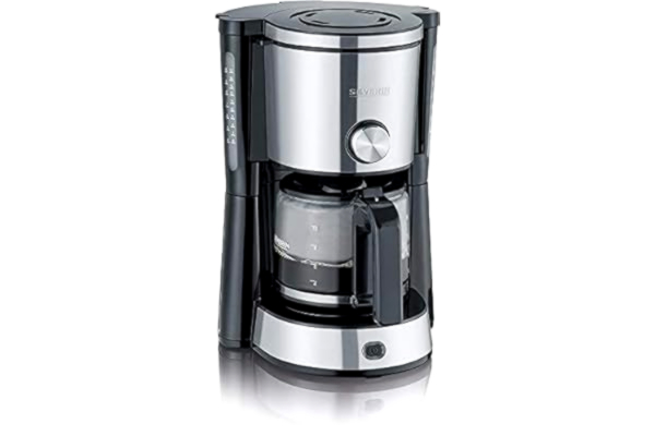 Severin  Coffee Maker with 1000 W of Power KA 4825, Brushed Stainless-Steel/Black