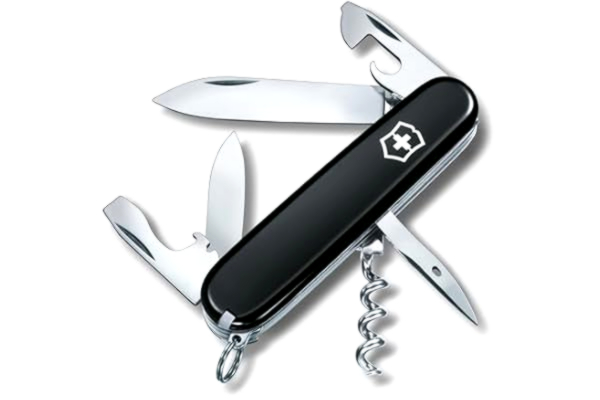 Victorinox , Schweizer Taschenmesser, Spartan, Multitool, 12 Funktionen, Klinge, gross, Korkenzieher, Dosenöffner