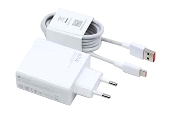 Xiaomi XIAOMI XIAOMI Travel Charger Combo set med USB-A till typ-C laddkabel 1M, 67 W vit EU MDY-12-EJ