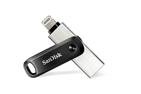 SanDisk  64 GB iXpand Flash Drive Go med Lightning och USB 3.0-kontakter, för iPhone/iPad, PC och Mac
