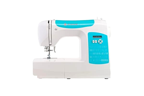 Singer  C5205TQ - Symaskine - 80 søm - 6 et-trins knaphuller - LCD display - turkis