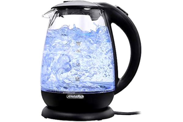 Mesko  Bouilloire électrique en Verre 1.7 Litre, Multicolore, Taille Unique, mesko_MS 1263