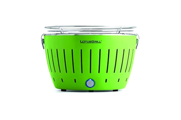 LotusGrill Lotus Barbecue GR-KABEL G – 34 Barbecue au charbon de bois (Kettle, vert, Rond, plastique, acier inoxydable, acier inoxydable)