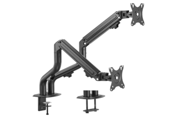 Gembird GEMBIRD Justerbar skrivbordsstativ med monteringsarm för 2 skärmar (lutbar), 17"-32", upp till 8 kg Markera