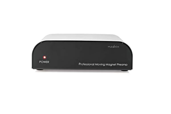 Nedis  AAMP2411BK Förförstärkare | Anslutningsingång: 1x RCA | Anslutningsutgång: 1x RCA | 2 kanaler | Phono/skivspelare | Automatisk | Svart
