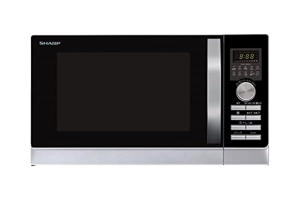 Sharp  R-843INW - mikrobølgeovn med varmeledning og grill - fritstående - Hopea