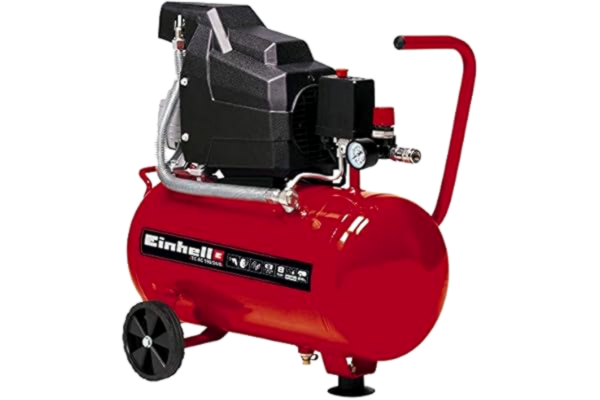 Einhell  TC-AC 190/24/8 Air Compressor | 24L, 1500W, 240V, 8 Bar, 116 PSI, Oil Lubricated Long-Life Motor, Pressure Reducer, Safety Valve | Air Compressor For Workshops With 3 Year Warranty