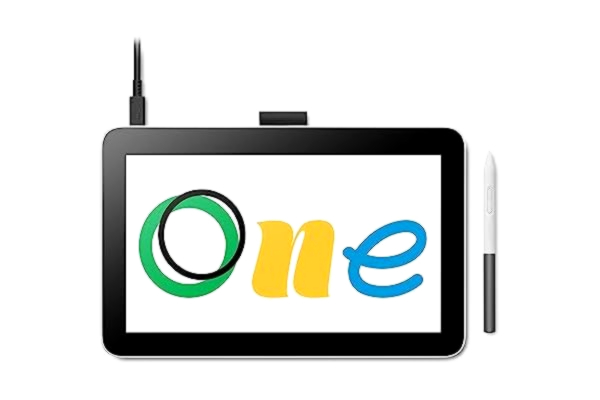 Wacom  One 12 ritplatta med 11,6" full HD-skärm 99% sRGB, elektromagnetisk resonanspenna, utan batteri eller batteri, för Windows, Mac, Chromebook och Android, för konstnärer