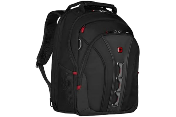 Wenger  Legacy laptopryggsäck, för laptop upp till 16 tum, 21 l, dam herr, business universitet skola resa, svart/grå