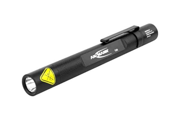 Ansmann  Future T120 högkvalitativ aluminiumstiftlampa inklusive batterier, avtagbar. Clip
