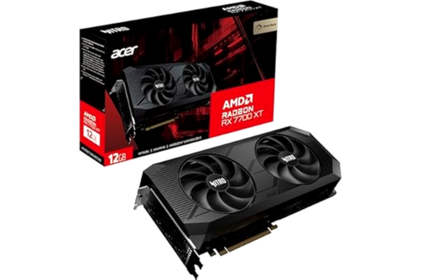 Acer  Radeon RX 7700 XT OC - 12GB GDDR6 RAM - Näytönohjaimet