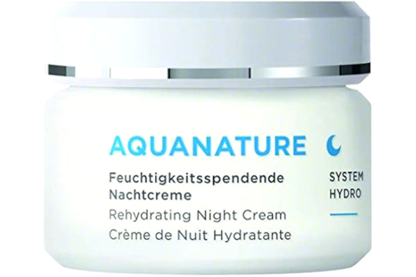 Annemarie Börlind ANNEMARIE BÖRLIND - AQUANATURE Rehydrating Night Cream - Papyrus and Glasswort Extracts for Lasting Hydration - Nourishes, Regenerates, Rehydrates - 50ml