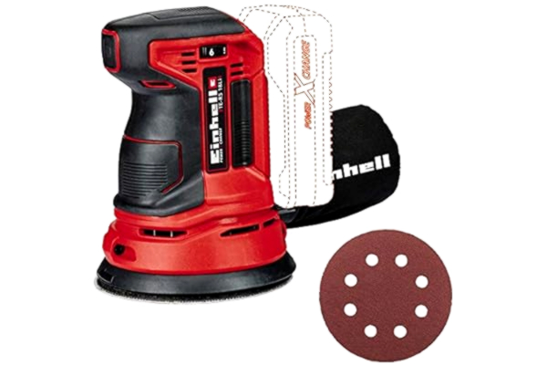 Einhell  TE-RS 18 Li-Solo Power X-Change Cordless rotating Sander - Supplied without Battery and Charger , Red