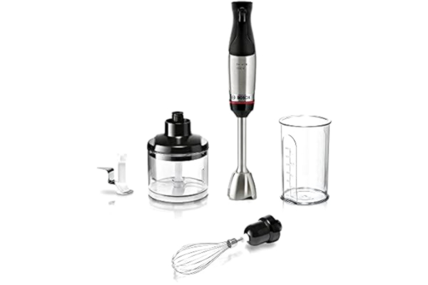 Bosch , Stavmixer, ErgoMaster Series 6, 1000 Watt luftkyld motor, dynamisk hastighetskontroll, QuattroBlade System Pro, tillbehör ingår, MSM6M622