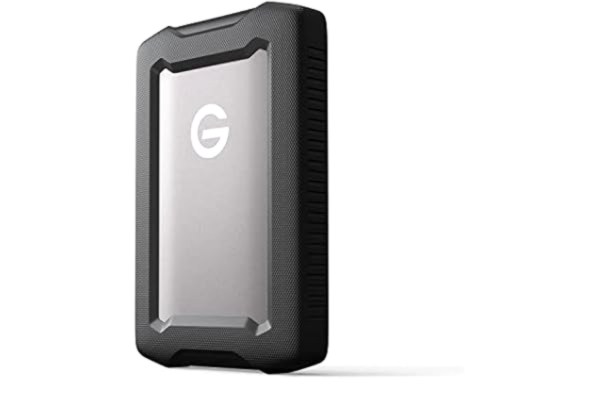 SanDisk  Professional 4TB G-DRIVE ArmorATD, Dust, Drop, Shock and Water resistant, portable rugged external HDD, Up to 130MB/s, USB-C (5Gbps), USB 3.2 Gen 1, Thunderbolt 3