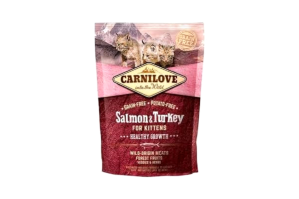 Carnilove  Carnilove Lax & Kalkon Kattungtillväxt Uttorkad kattmat 400kg - 400g