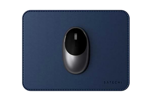 Satechi  Musmatta i Ekoläder 25 cm x 19 cm – Säker att använda på Lackerade Ytor & Träytor (Blå)