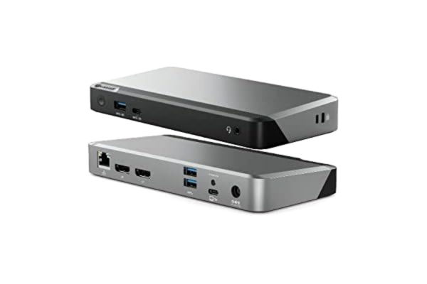 Alogic ALOGIC (8-i-1) MX2 USB-C dubbel skärm 4K @60Hz DisplayPort Alt. Dockningsstation läge – med 65 W strömförsörjning