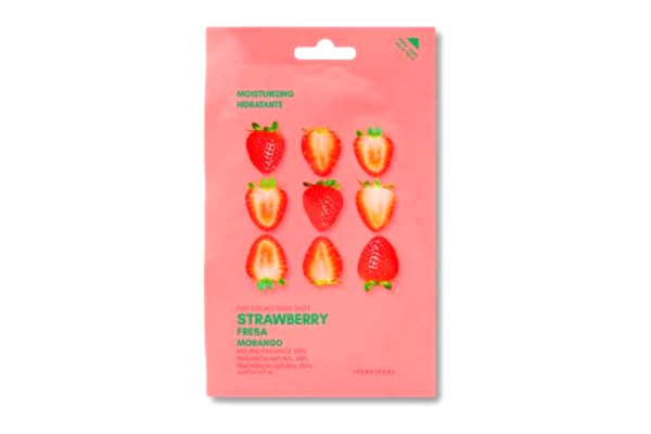 Holika Holika  - Pure Essence lysande ansiktsmask, Jordgubbar, 23 ml