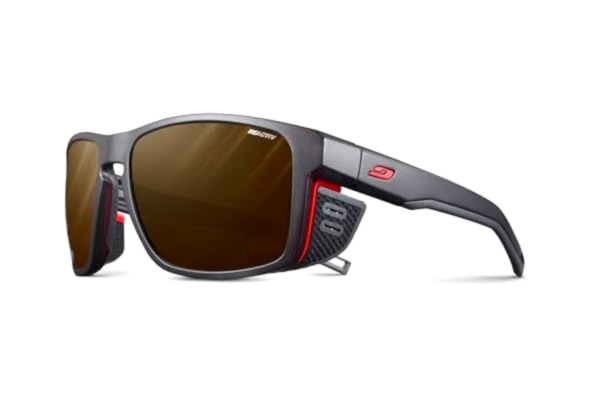 Julbo  Unisex sköld M solglasögon, svart/orange, one size