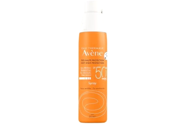 Avene  3 mjölk solspray skydd SPF50 +. Vattenavvisande fotoprotettor, 200 ml, vit, 200 ml (1er Pack)