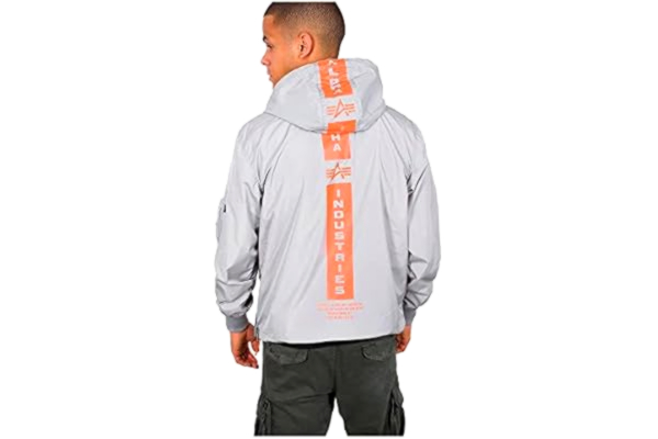 Alpha Industries ALPHA INDUSTRIES Defense Anorak Herenjas, zilver., S