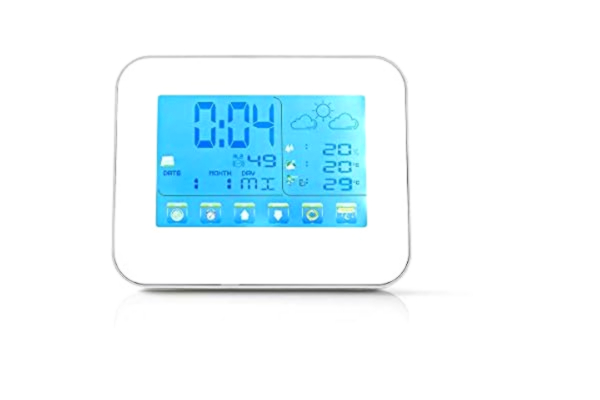 Nedis Weerstation | Binnen & Buiten | Inclusief draadloze weersensor | Weersvoorspelling | Tijdweergave | LCD-Kleurenscherm | Wekkerfunctie