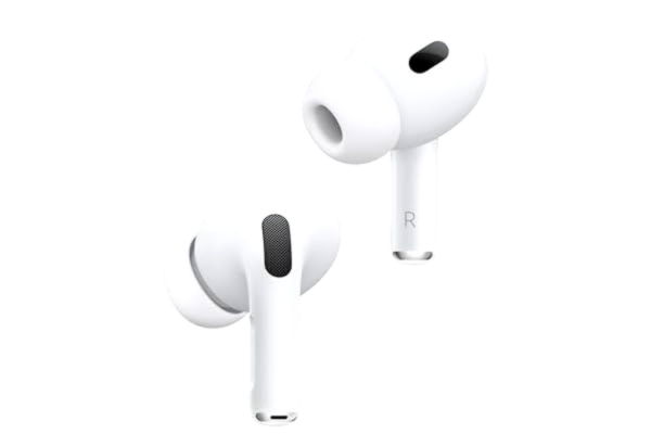 Apple  AirPods Pro 2 trådlösa öronsnäckor, Bluetooth-hörlurar, aktiv brusreducering, hörhjälpmedelsfunktion, transparens, personanpassat rumsligt ljud, högupplöst ljud, H2-chip, usb-c-laddning