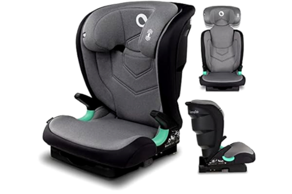 Lionelo LIONELO Neal fotelik samochodowy do 36kg, zabezpieczenia boczne, Homologacja i-Size, modny design, system montażu ISOFIX, 4-12 rok życia, regulowana wysokość zagłówka, Karta Dziecka