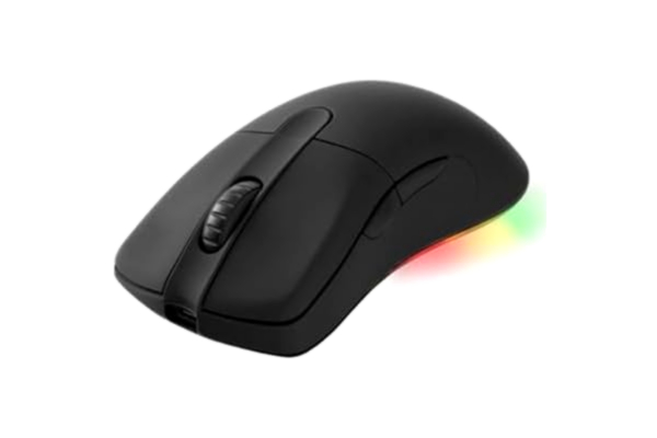 Deltaco  trådlös spelmus 2,4 GHz, RGB, programmerbar, Pixart 3335 optisk sensor, USB, 46 timmars batteritid, 400-16000 PPP-känslighet, IPS 400, 40G-acceleration