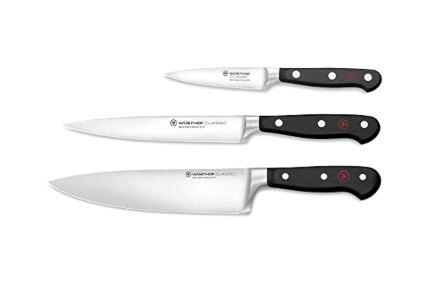 Wüsthof WÜSTHOF Classic knivsats med 3 knivar, svart