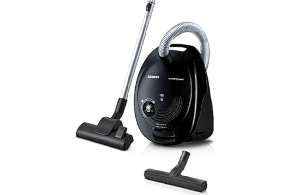 Siemens  Synchropower VS06A212 - Støvsuger - beholder - pose - sort
