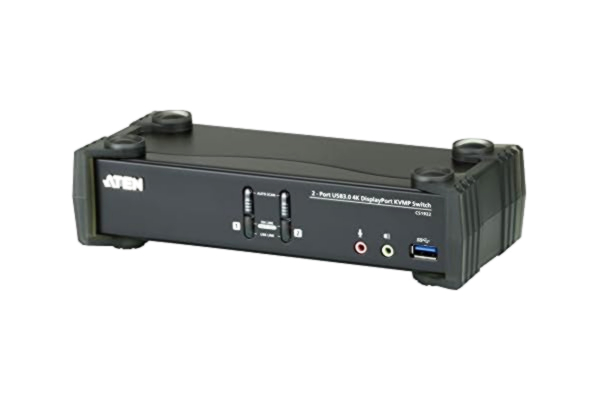 Aten ATEN CS1922 2-port USB 3.0 4K DisplayPort KVM-omkopplare svart