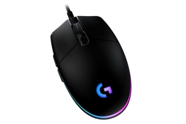 Logitech  G203 Lightsync Gamingmus med anpassningsbar RGB-belysning, 6 programmerbara knappar, spelsensor, 8000 DPI, lätt vikt (svart)