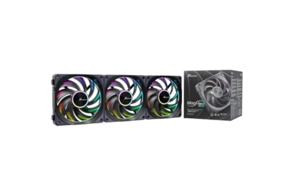 Seasonic MagFlow ARGB (svart, 3- kit)