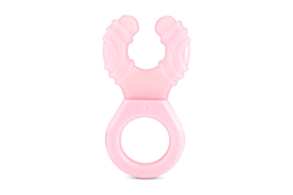 Twistshake  Kylande Bitring för 2+ Månader Babys Fylld med Kylvatten, Bitleksaker med Kyl- Massageeffekt, Lugnar Tandköttet, BPA-fri, Pastellrosa