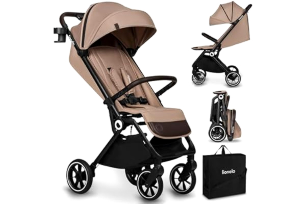 Lionelo  Klapvogn Cloe brunlig gul Sand