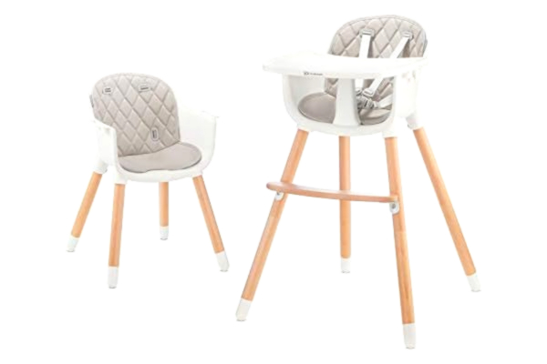 KinderKraft Kinderkraft Sienna, Multifunktionel højstol, Polstret sæde, Grå, Monokromatisk, 5-punkt, Plast