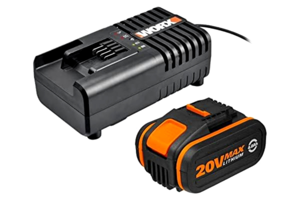 Worx WORX WA3604 PowerShare batteri med laddningsstation: 20 V 4 000 mAh Li-Ion batteri