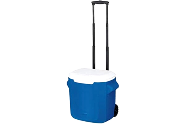 Coleman  Passive Glacière 16 QT Performance Wheeled Cooler, Thermobox 15L Glacière Mobile avec Roues