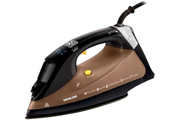 Sencor SENCOR SSI 9400BK żelazko parowe, 3100 W, wyświetlacz cyfrowy, brązowy