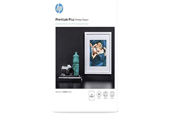 HP  Premium Plus-fotopapper, glänsande, 300 g/m2, DIN A4, 20 ark