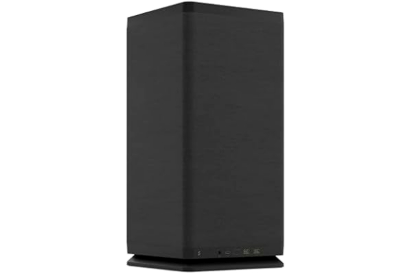 Fractal Design  Mood Black – Datorchassi, Elegant tygdesign, 180 mm toppfläkt, Grafikkort upp till 325 mm, kompatibel med m-ITX moderkort